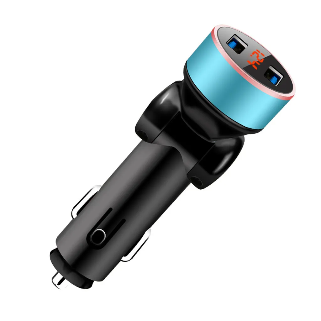 3.1A 5V Dual USB Автомобильное зарядное устройство со светодиодным дисплеем