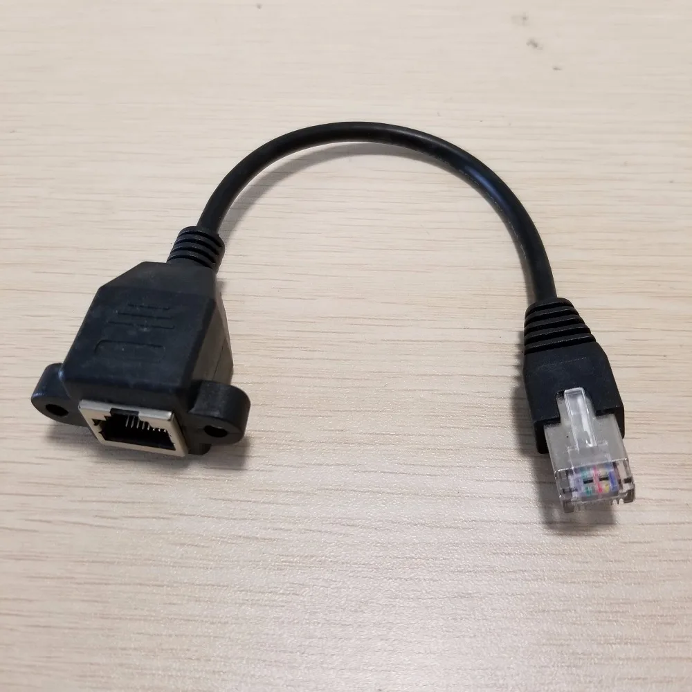 Крепление на Панель RJ45 сетевой кабель удлинитель для передачи данных от мужчин