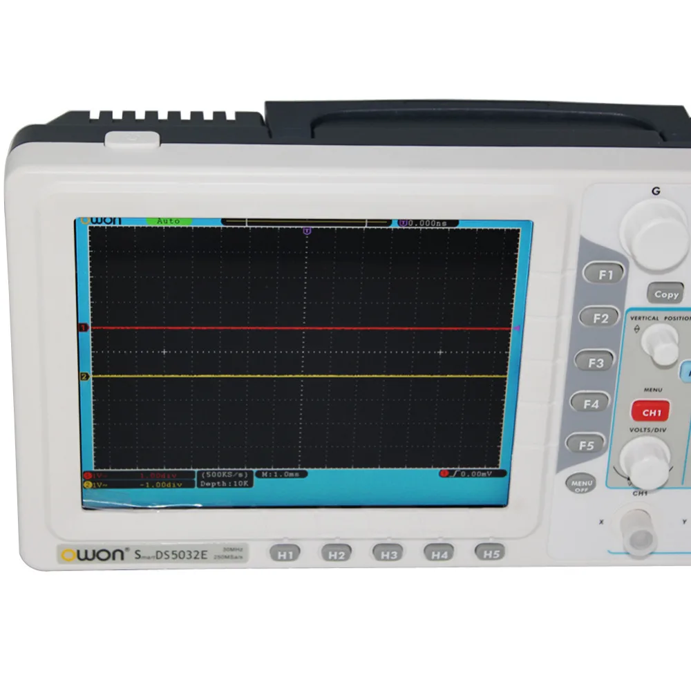 Ультратонкий 30 МГц OWON цифровой осциллограф SDS5032E 250 Mhz/s 8 &quotTFT VGA|storage oscilloscope|digital