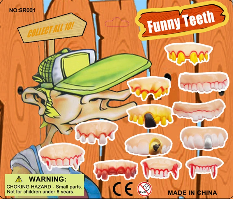 12XHalloween cheap new soft VAMPIRE funny teeth party props favors loot bag pinata stock fillers prizes small toys for hours fun