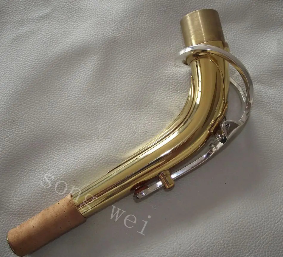 Превосходный Alto Eb для саксофона на шею Золотое тело + посеребренные ключи мм|saxophone