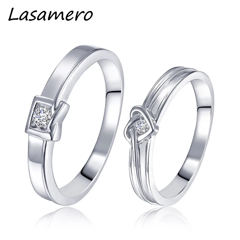 LASAMERO 0.121CT круглые огранки сертифицированные подлинные 18k двухцветные золотые