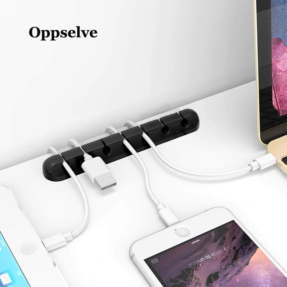 Oppselve Кабельный органайзер, usb-кабель, держатель для мыши, наушников, наушников, зарядное устройство, шнур, протектор, устройство для сматывания кабеля, зажимы для управления