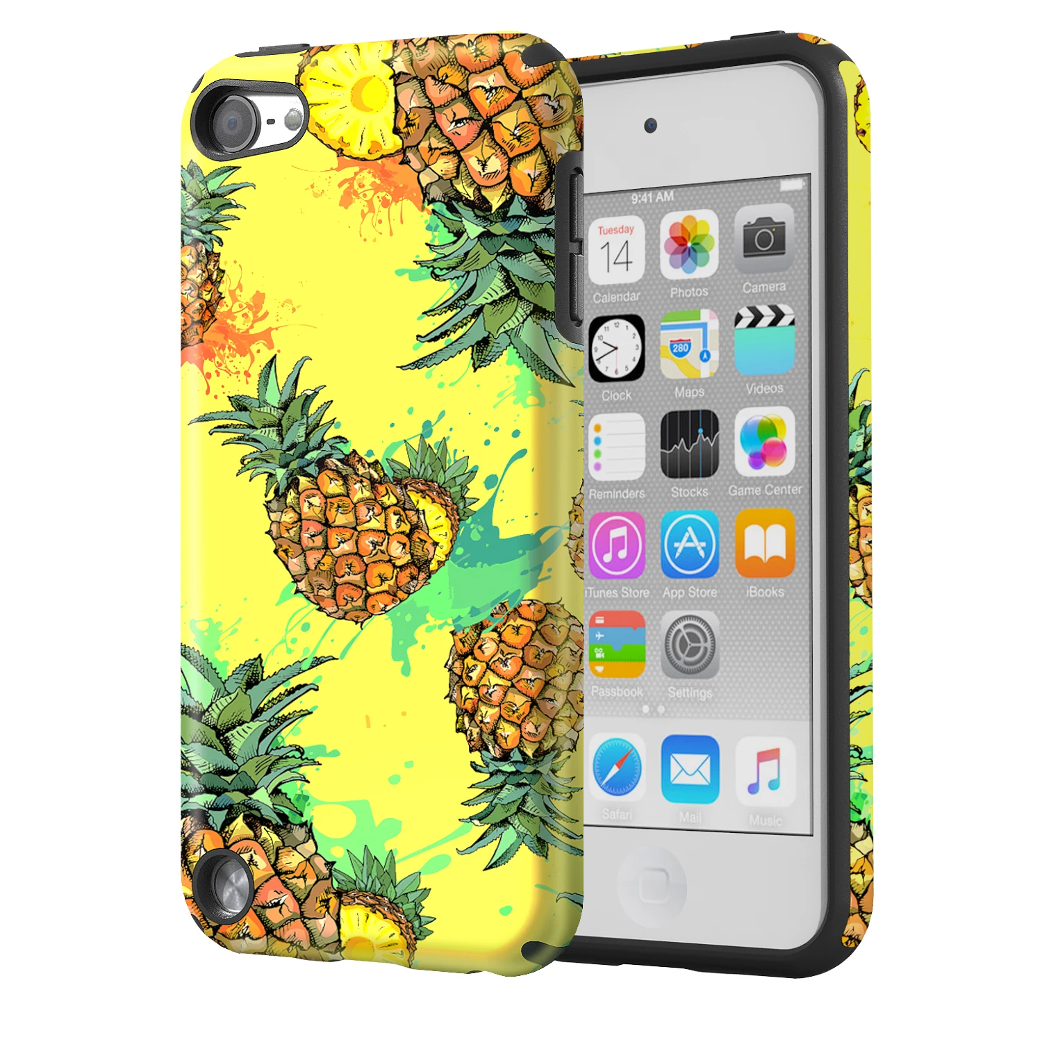 Чехол MoKo для iPod Touch 6/iPod Touch 5,2 в 1 амортизирующий бампер из ТПУ ультра тонкий защитный чехол с жесткой задней крышкой