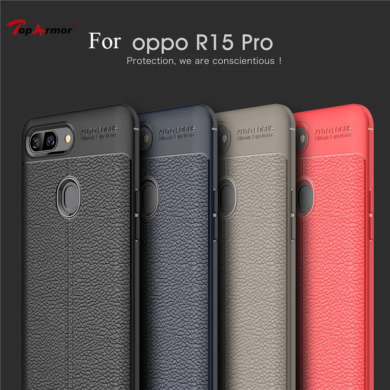 Роскошный мягкий ударопрочный чехол из ТПУ для Oppo R15 Pro Чехол с рисунком личи Dream