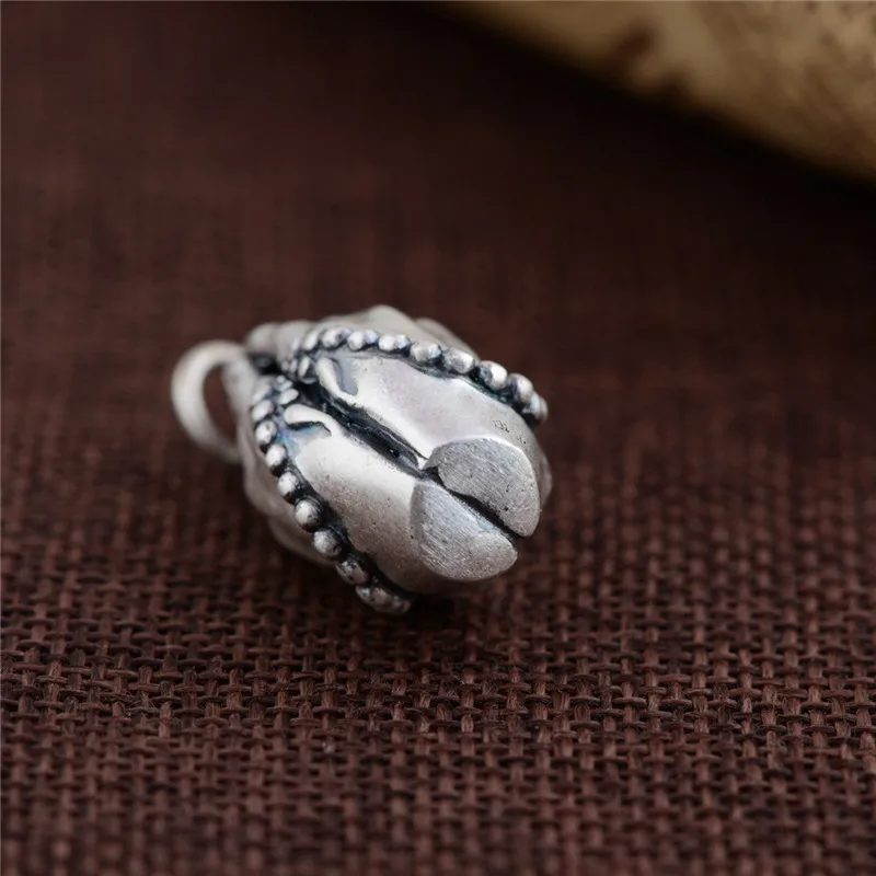 BESTLYBUY подлинное серебро 925 пробы подвеска Будды двойная рука 100% чистый S925 твердые