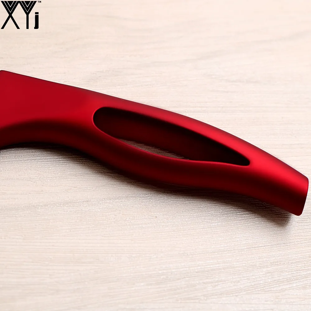 Керамика хлеб Ножи черное лезвие красной ручкой экологичный 6 дюймов santoku xyj