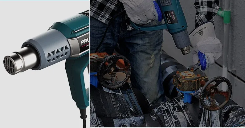 Industrial Heat Gun Plastic Welder Four Types of Nozzles Repair Tools |