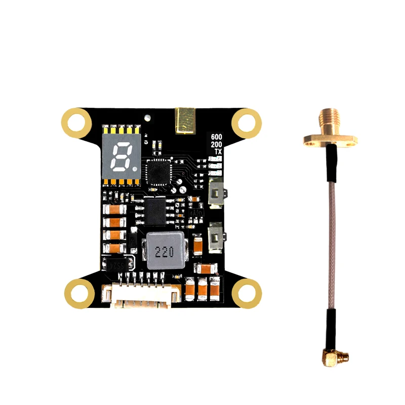 Новый EWRF e709TM3 5 8G OSD Регулируемый AV Передатчик 5В 48CH с встроенным BEC слот для карт/PWM