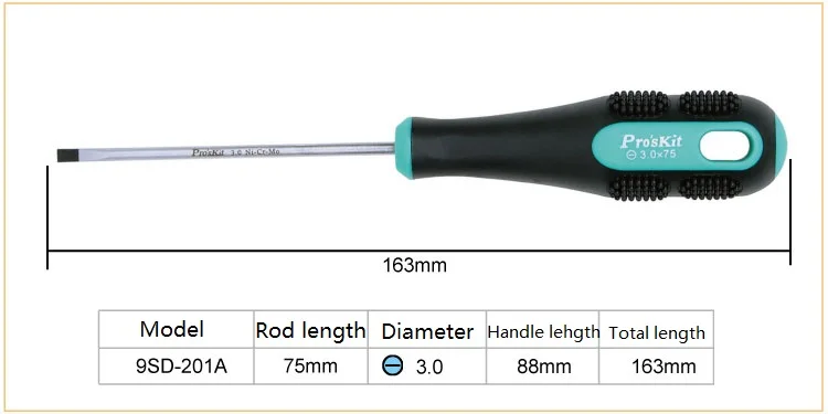 Pro'skit 3 шт магнитные прорези Philips Отвертка, точность плоский крестообразный отверток Набор винтовые инструменты выбрать любой 3 из 20 размеров