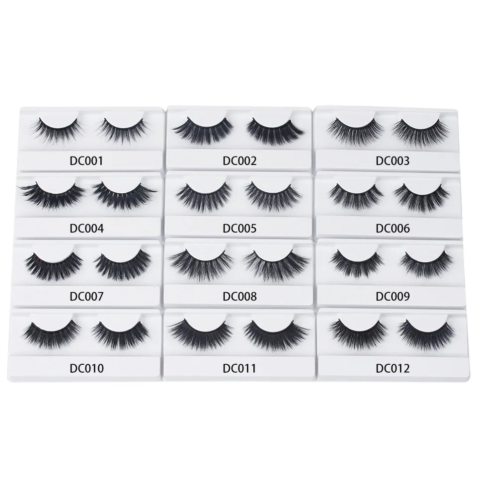 Новинка 1 пара толстые накладные ресницы в полоску норковые натуральные длинные