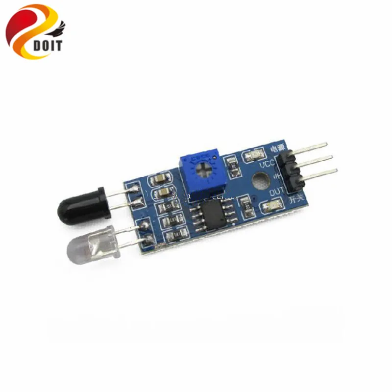 

DIY Smart Car Robot Reflective Photoelectric 3pin IR Infrared Obstacle Avoidance Sensor Module