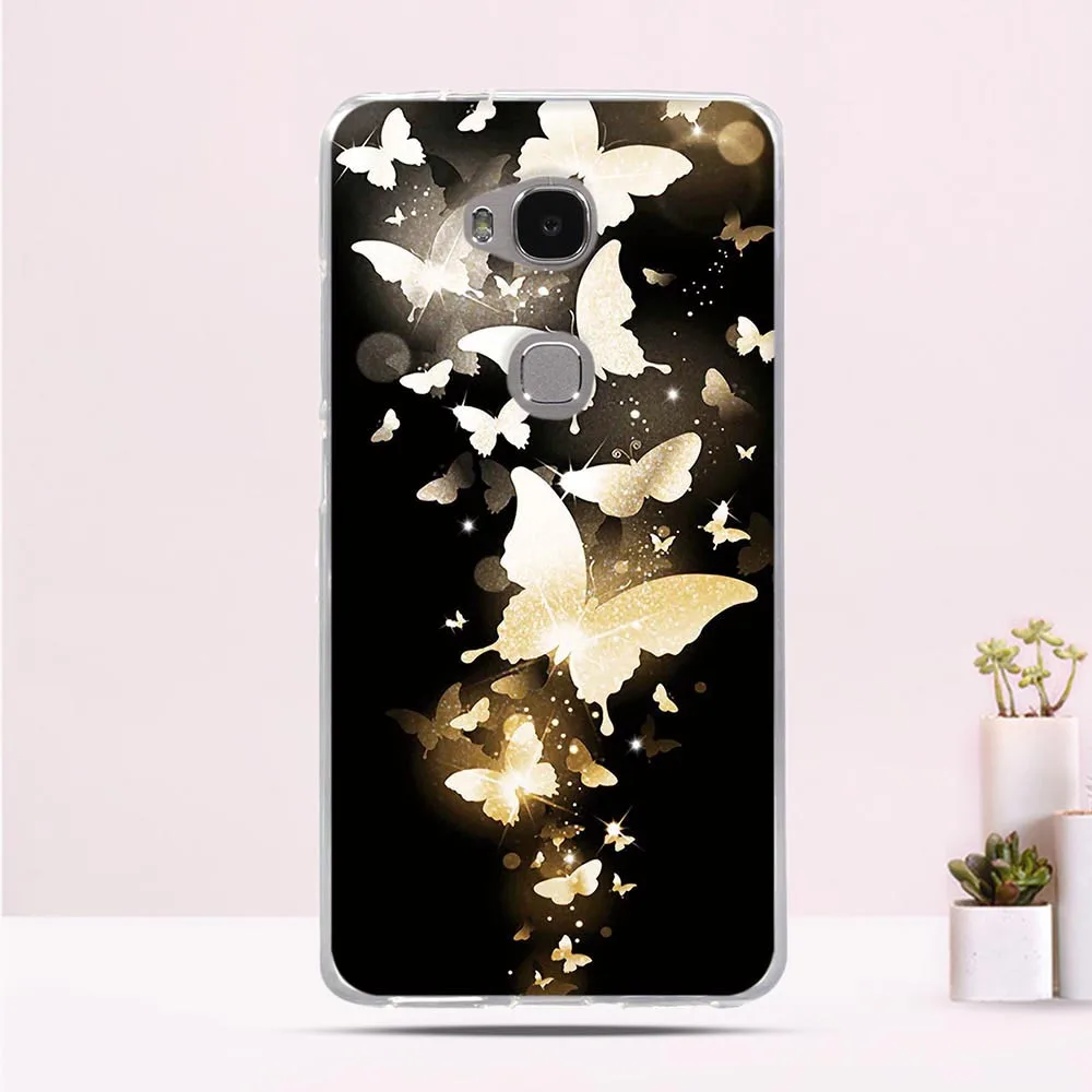 Задняя крышка для Huawei Honor 5X чехол GR5 силиконовые ТПУ чехлы телефонов Ультратонкий