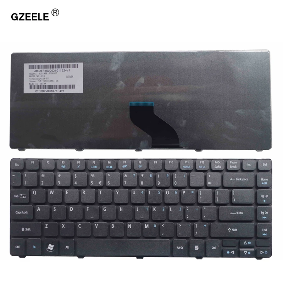 Клавиатура для ноутбука GZEELE US черная новая клавиатура Acer 4738ZG 3810TG 3810T 4736 4736zG 4736G Aspire