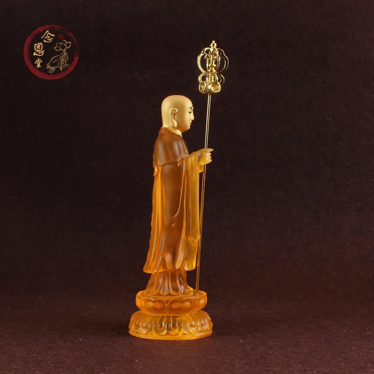 Смола, ручная работа, Ksitigarbha Bodhisattva, небольшие статуи, можно установить Тибет, статуя Будды, статуэтка буддизма