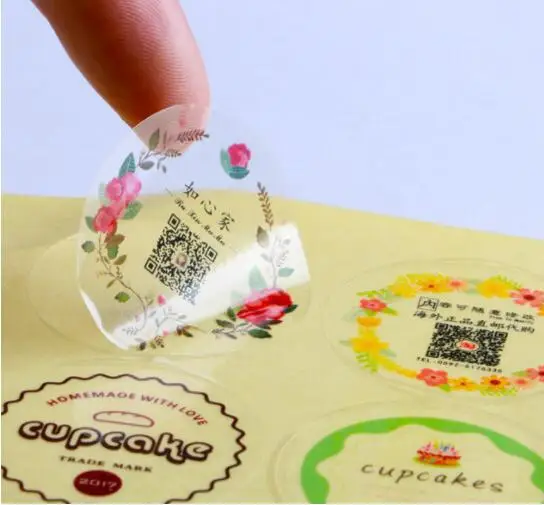 transparent stickers Наклейки на заказ, этикетки, свадебные наклейки, персонализированный логотип, прозрачные, прозрачные, клейкие, круглые этикетки, Подарочные ярлыки, украшения - Цвет: transparent stickers