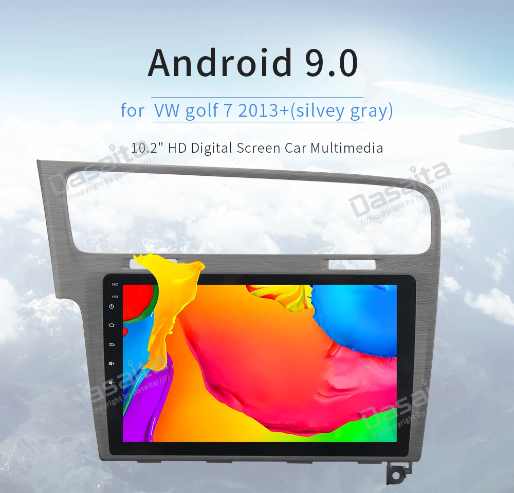 Dasaita 10," Android 9,0 автомобиля gps радио плеер для VW Golf 7 2013 с Octa Core 4 Гб+ 32 ГБ стерео Мультимедиа