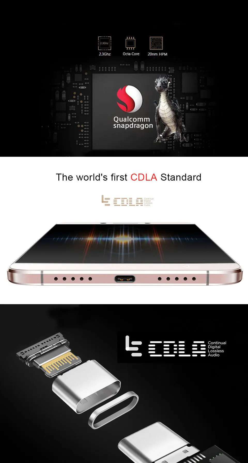 5," Letv LeEco Le 2X520 Мобильный телефон Snapdragon 652 Восьмиядерный мобильный телефон 3 ГБ 32 ГБ 1920x1080 16 Мп Android отпечаток пальца