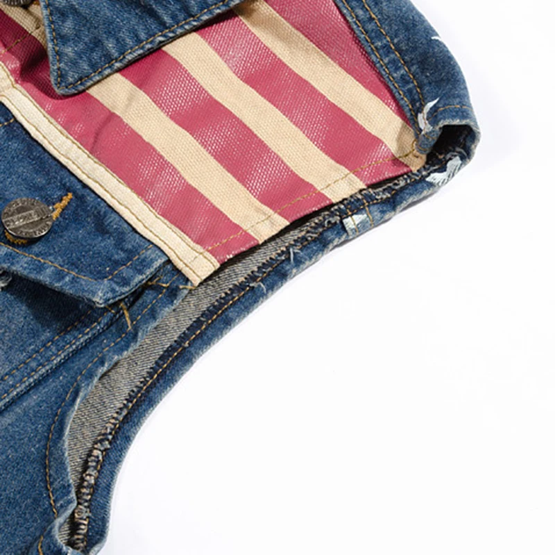Новый мужской джинсовый жилет винтажная потертая ковбойская Джинсовая