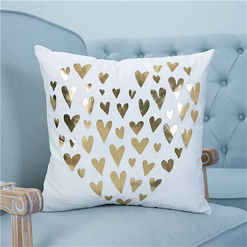 Cushion Cover 007 BeddingOutlet бронзового цвета Рождественская подушка крышка с золотым принтом, накидка для подушки, Декоративная Подушка Чехол Диван кресло наволочка с изображением автомобиля, подарок на Рождество - Цвет: Cushion Cover 007