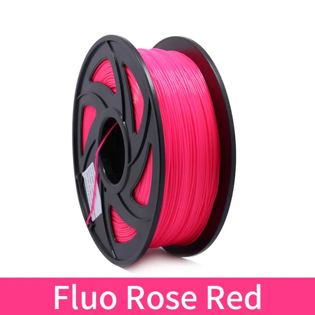 Fluorescent Rose PLA 1,75 мм нити 1 кг печати красочные материалы для 3D-принтеры экструдер ручка Радуга Пластик аксессуары черный, белый цвет цвета красный, серый - Цвет: Fluorescent Rose