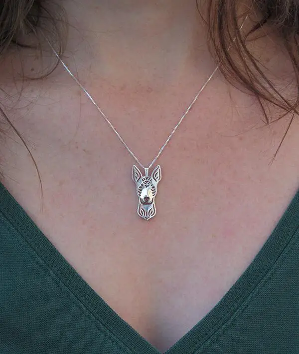 Полый кулон в виде животного Xoloitzcuintle ожерелье для женщин Рождественский подарок ювелирные изделия