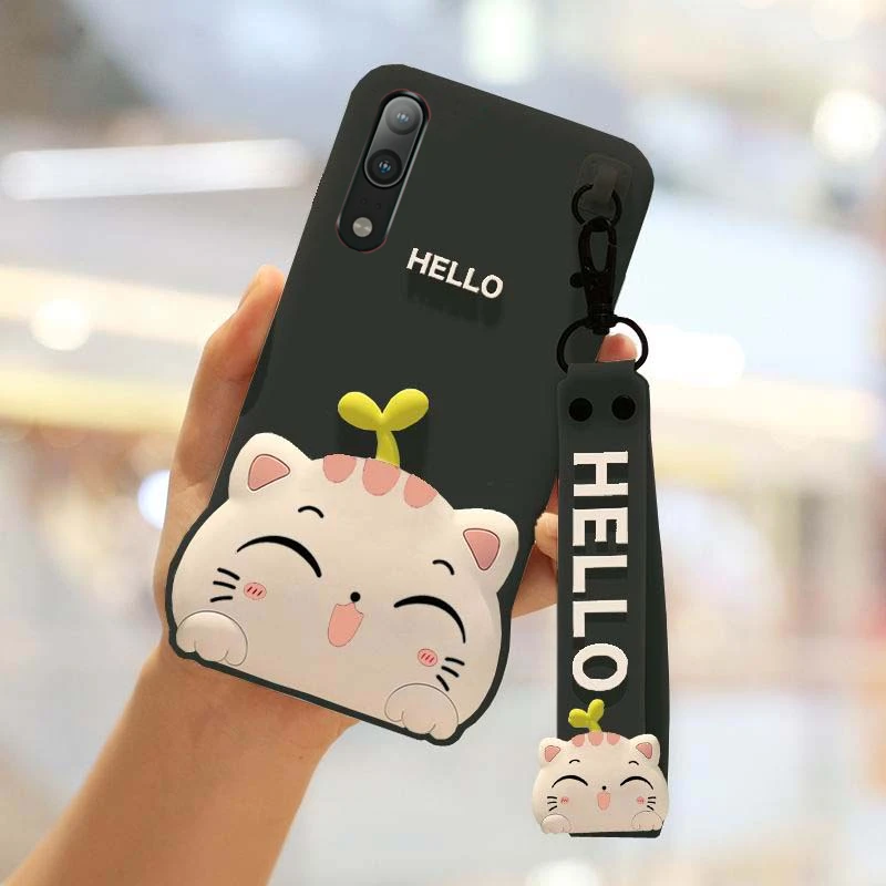 Для huawei P20pro чехол милый 3D Hello smile cat для P20 Мягкая силиконовая задняя крышка подарок