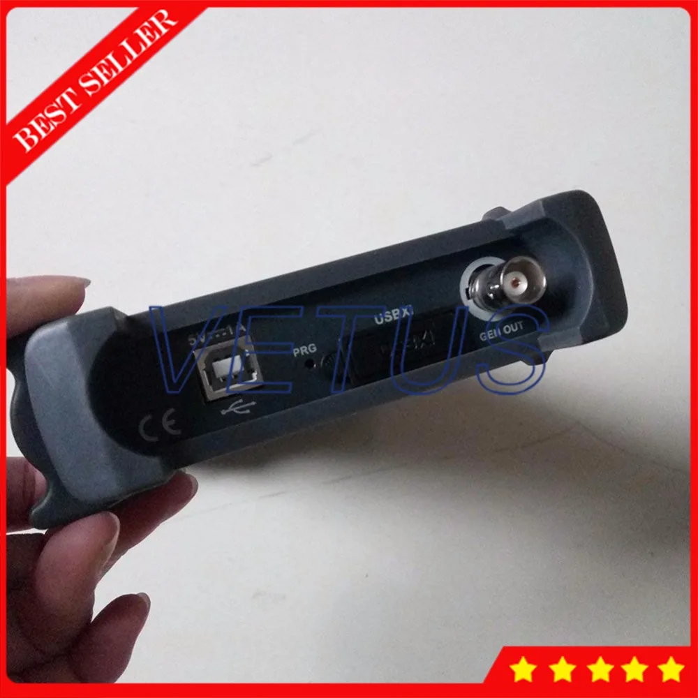 Hantek6254BD ПК портативный 4-канальный осциллограф с 250 МГц 64K USB Скоп произвольный