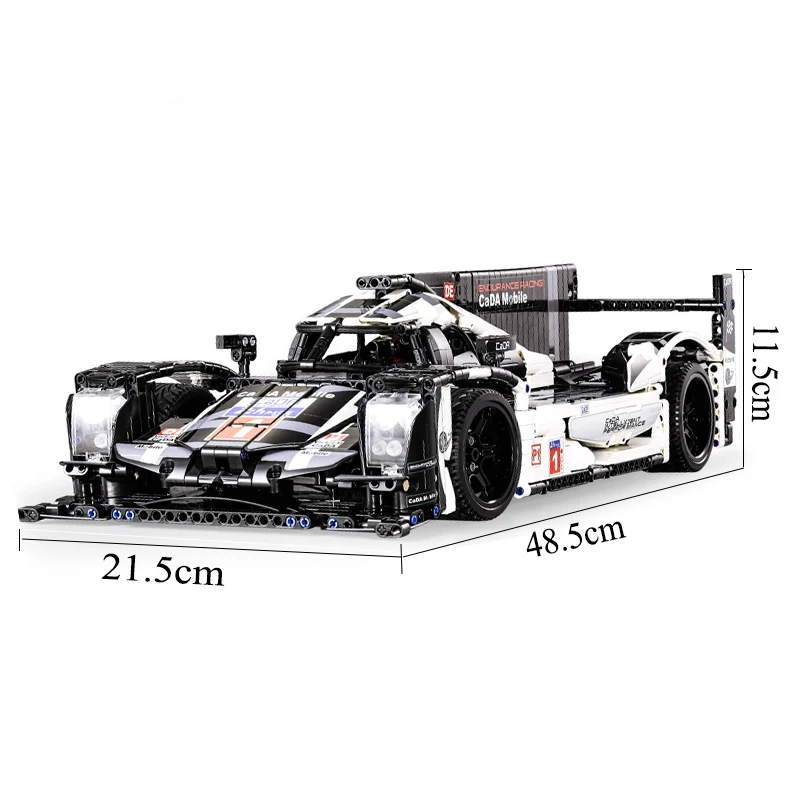 Cada 61016 Technic серия 1589 шт Супер гоночный автомобиль спортивный пульт дистанционного управления Rc Электрические строительные блоки кирпичи игрушки для детей