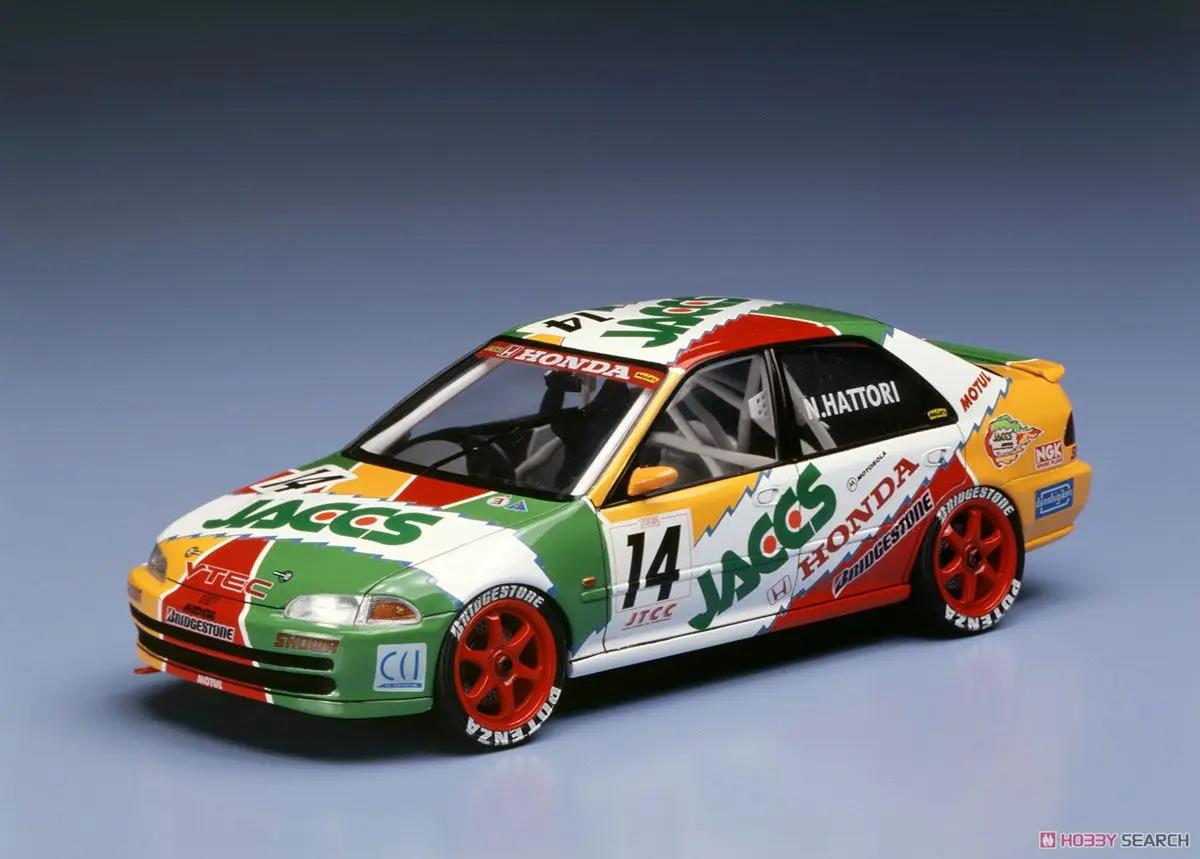 1/24 Сборная модель автомобиля JTCC Jaccs Civic 20296 | Игрушки и хобби