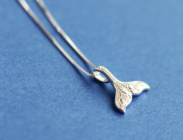 Boho Vintage Silver Color Mermaid Tail Necklaces For Women Long Choker Girl Gift Collar Mujer Collares | Украшения и аксессуары
