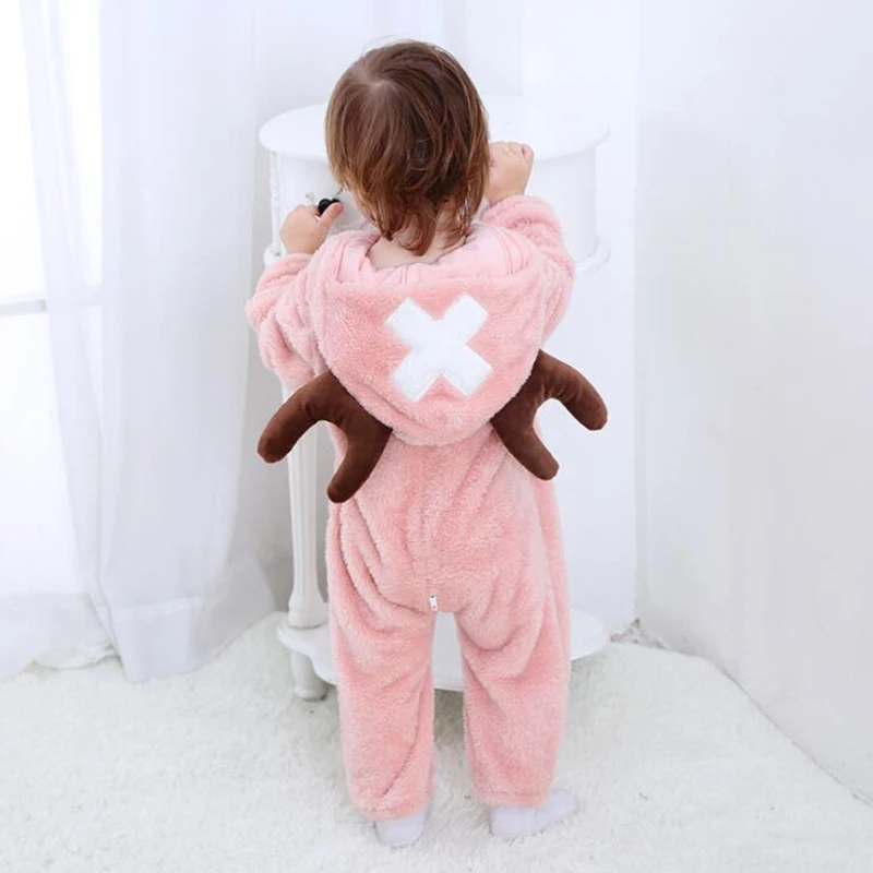Детские Тони Чоппер Kigurumi Пижама для малышей Комбинезоны новорожденных