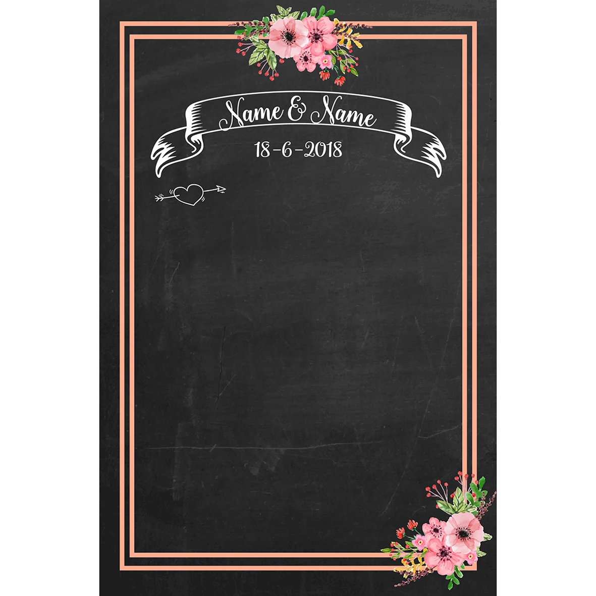 Фон Allenjoy для фотостудии доска цветы Романтическая свадьба оригинальный