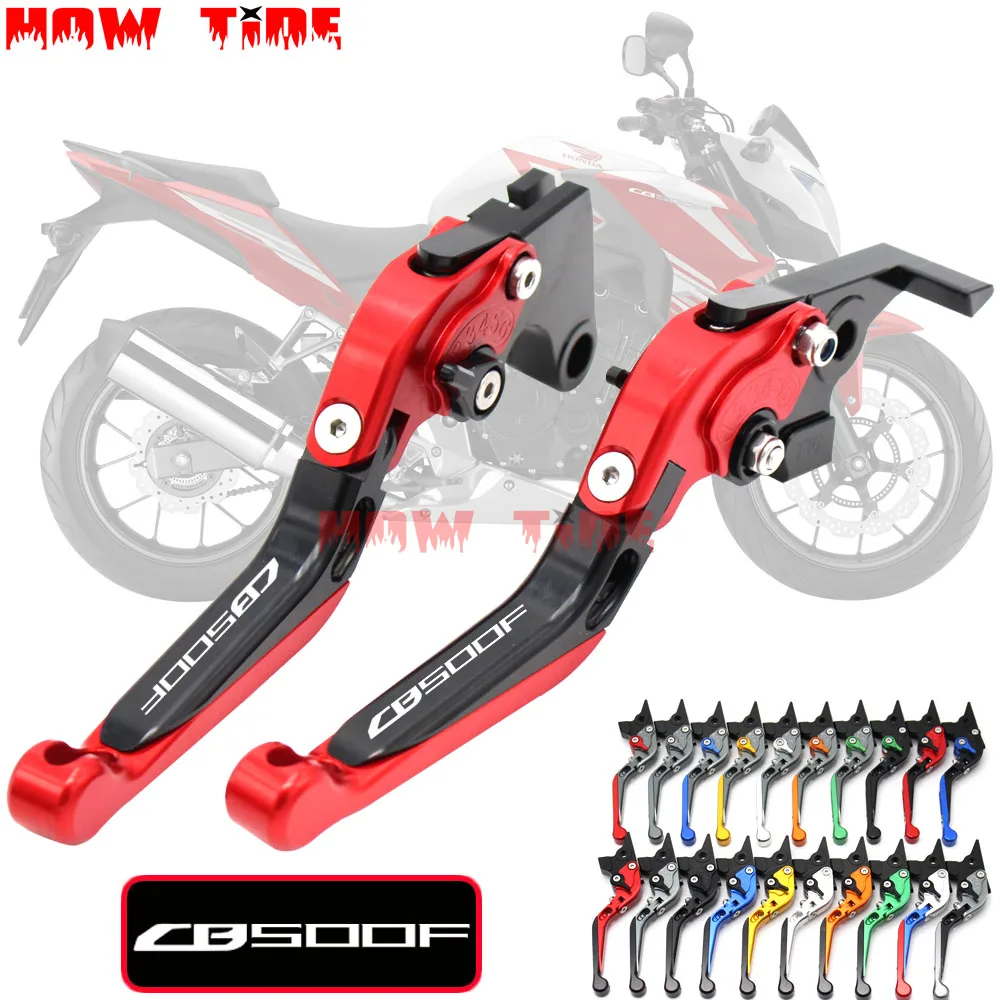 

!With Logo CNC Motorcycle Foldable Extending Brake Clutch Levers For Honda CB500F CB500 F CB 500 F 2013-2018 2014 2015 2016 2017