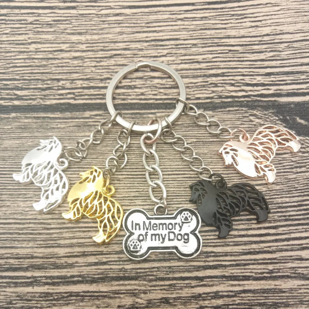 Брелок для ключей колли Модная бижутерия домашних питомцев женщин и мужчин|keyring