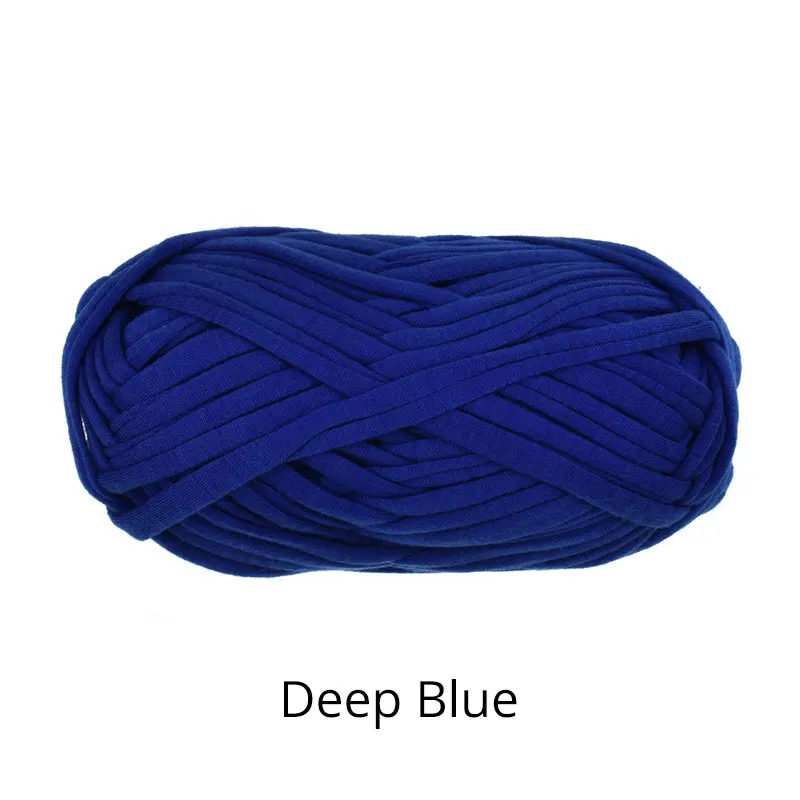 Deep Blue Looen 21 Цвета Вязание нить в пряже хлопчатобумажная пряжа из толстой нити Игла DIY Искусство ремесло для кружевом «кроше» сумка 100 г/шт - Цвет: Deep Blue