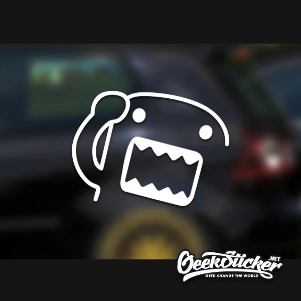 Domo кун jdm hellaflush Автомобильная наклейка светоотражающая Водонепроницаемый