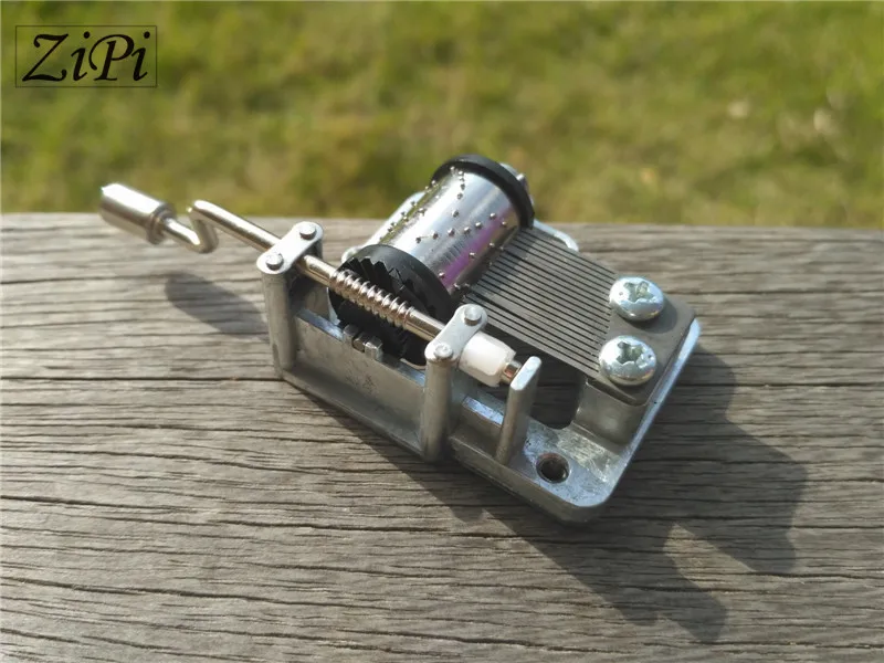 Zipi домашний серебряный DIY ручной кривошипный механизм части хурди-гурди DIY музыкальная шкатулка набор движений 18 мелодий красивая мелодия подарок