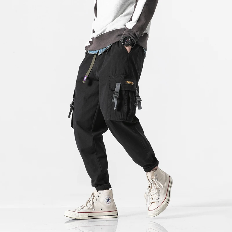 Мужские модные брюки-карго повседневные свободные спортивные штаны для бега