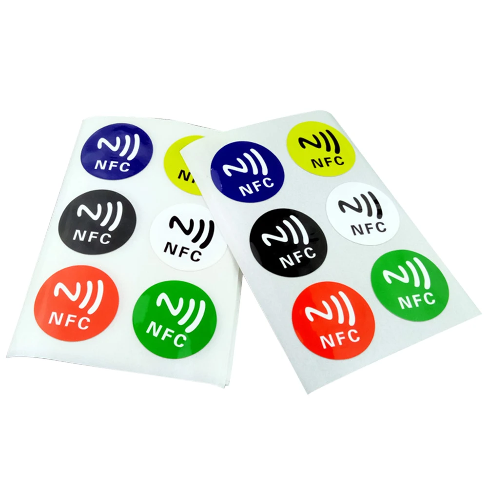 6 шт. NFC наклейки Водонепроницаемый Сверхлегкий смарт тег RF карты электронный