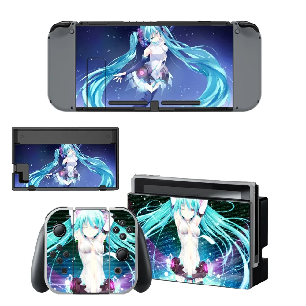Hatsune Miku nintendo switch, накладка на кожный переключатель для nintendo Switch NS, контроллер Joy-con