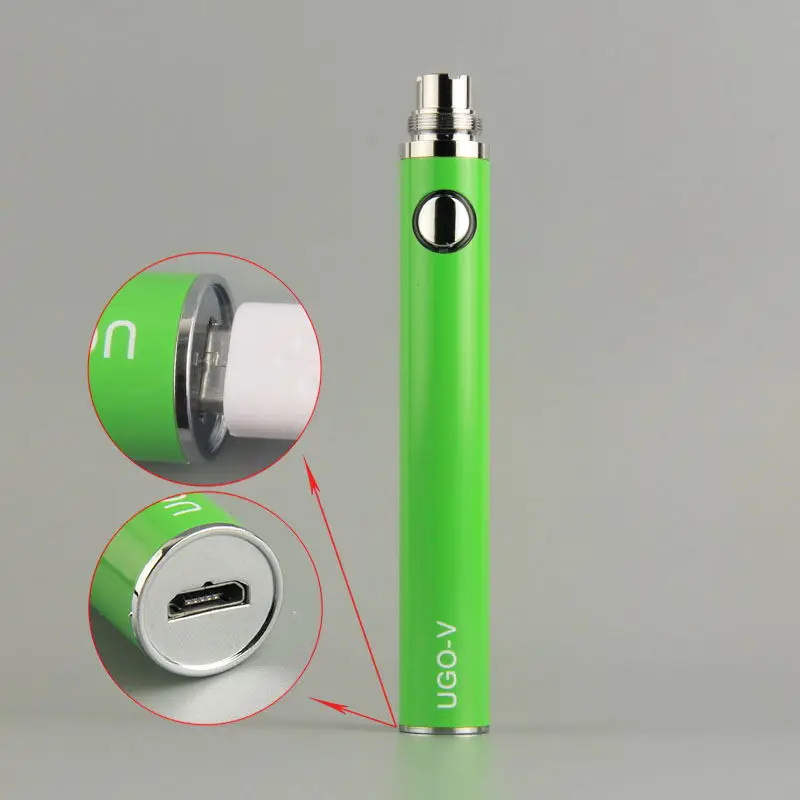 UGO V Аккумулятор для электронных сигарет 650/900 mah Перезаряжаемый для EGo 510 атомайзеры с резьбой Vape нижний Аккумулятор для зарядки