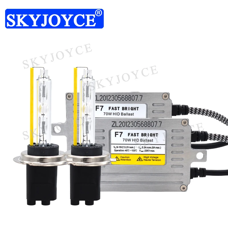 SKYJOYCE 12 в 70 Вт DLT HID автомобильный комплект оригинальный F7 балластный реактор 5500K