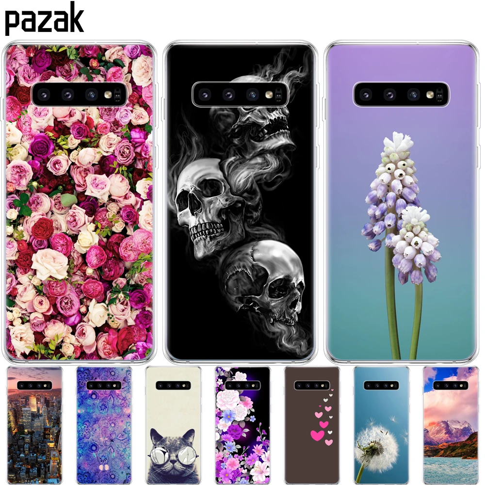 Чехол для Samsung Galaxy S10 S10Plus силиконовый чехол из ТПУ телефона E Plus G975F S 10 бампер с