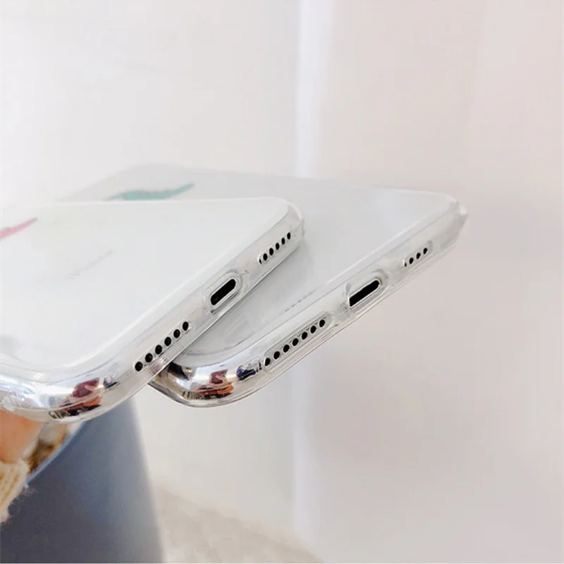 lovely baby dinosaur clear TPU phone Cases For iphone XS Max X XR for 6 6s 7 8 plus soft back cover |