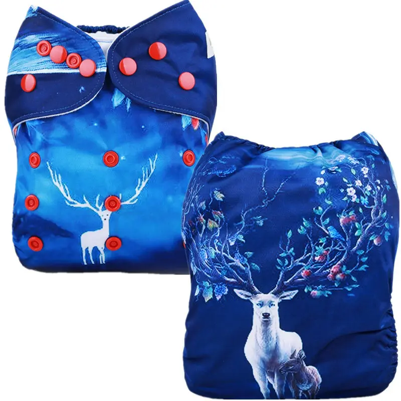 [Mumsbest] 1 шт., новинка, горячая Распродажа, цифровая печать, Moose, детские тканевые подгузники, лося, подгузники Wapiti, уникальные детские подгузники из ткани унисекс
