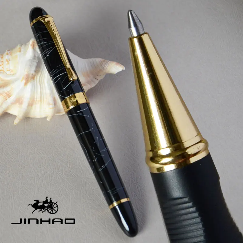 Шариковая ручка JINHAO X450 черная белая фоторучка для бизнеса фиолетовая розовая