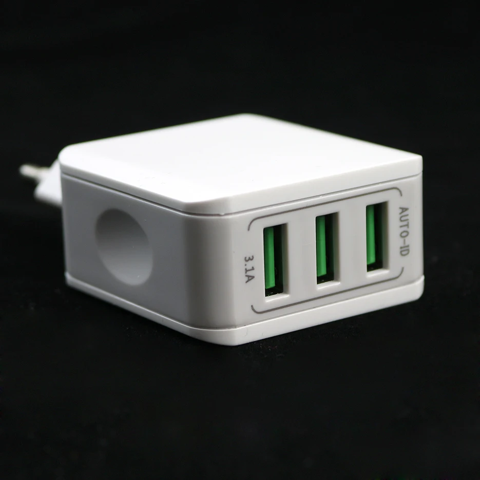 AMEEC 3 USB зарядная станция 5V 3.1A Быстрая зарядка адаптер питания DC/AC домашний