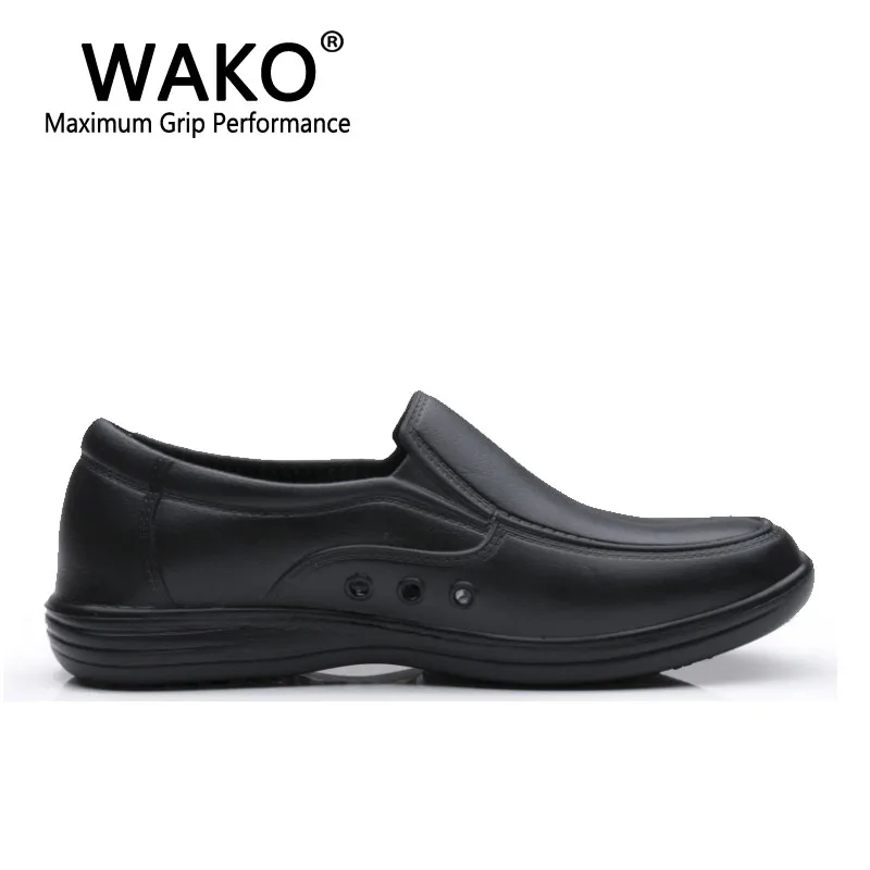 Мужские туфли для готовки WAKO 9023 черные кухонные сандалии шеф-повара с