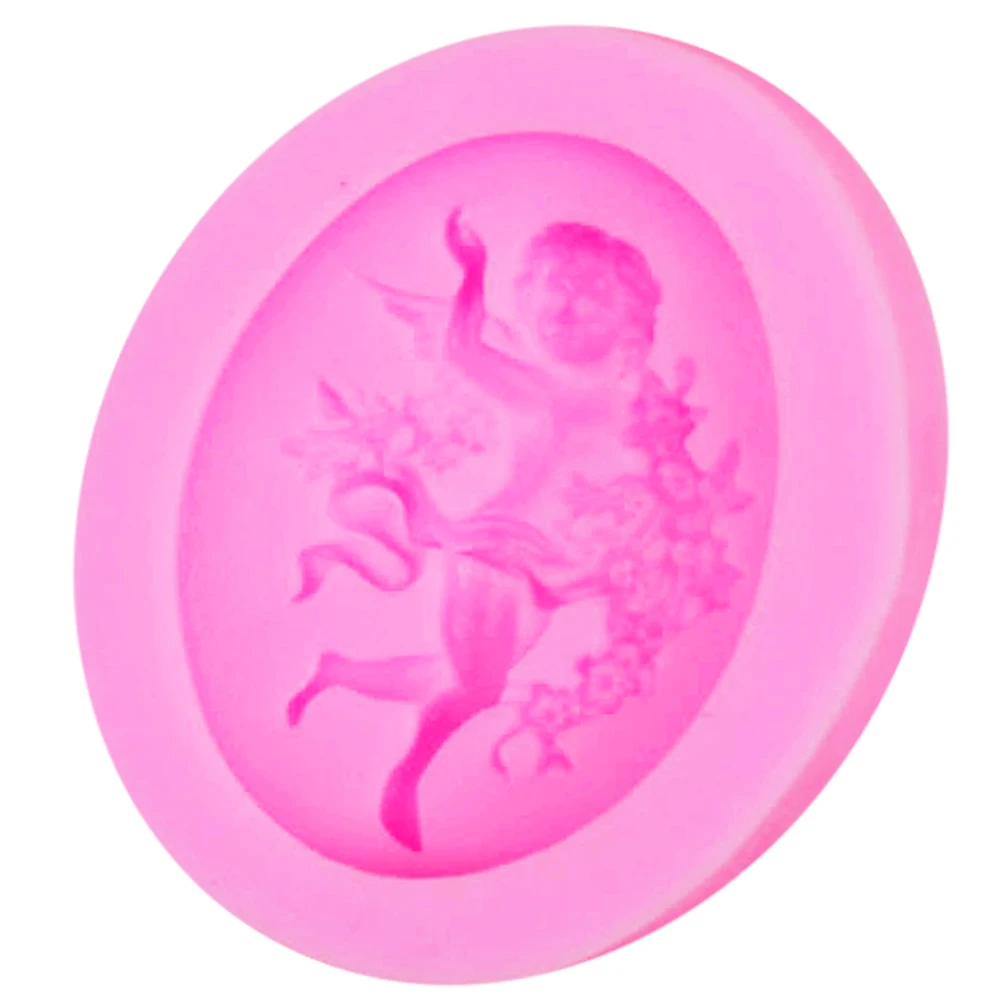 Byjunyeor Angel Girl Форма силиконовая форма для конфет глина, торт, шоколад, УФ-отверждаемая эпоксидная смола помадка украшения торта инструменты ручной работы